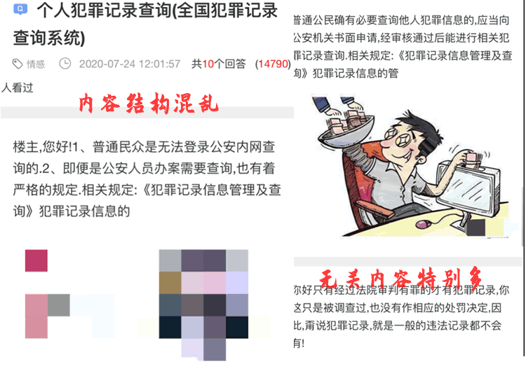 缺少问答结构