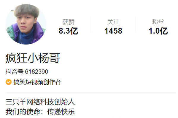 疯狂小杨哥