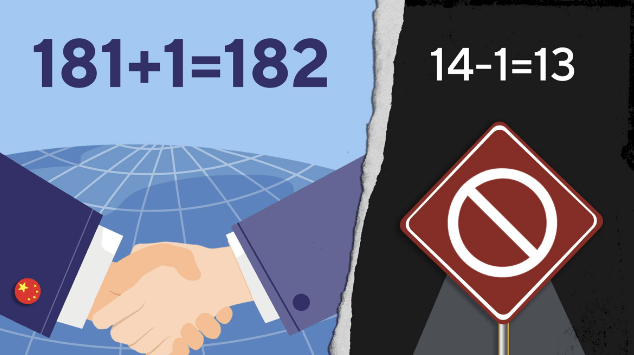 华春莹发推：182vs13